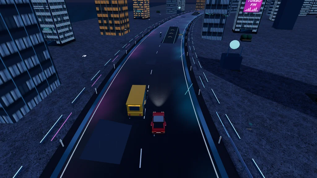 Neon: ein Rennen durch die Zukunftsstadt